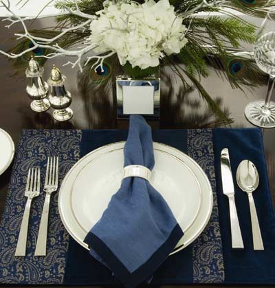 Hanukkah Table Setting