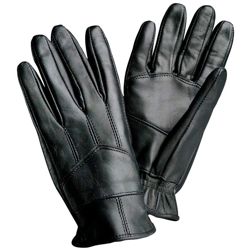Men's Black Leather Gloves