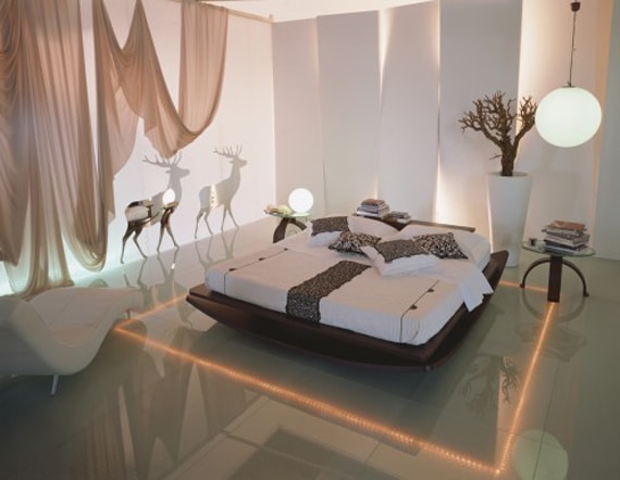 LED Lit Modern Bedroom