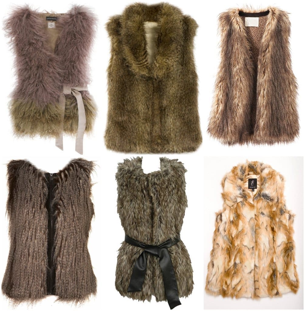 Furry Vests, Winter 2011 Furry Vests, Winter 2011