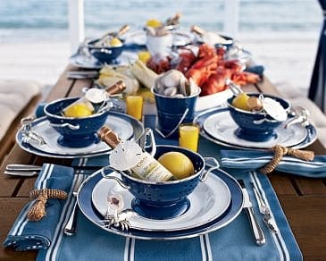 Clambake Table Setting Clambake Table Setting