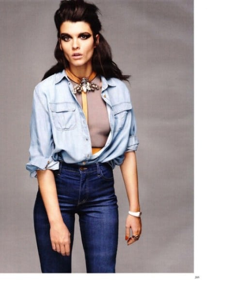 90s Denim Shirt and High-Waisted Jean 90s Denim Shirt and High-Waisted Jean