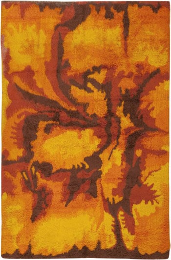 Vintage Rya Rug Vintage Scandinavian Rug