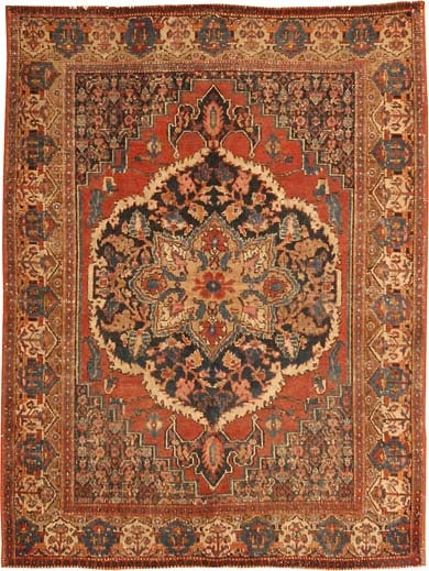 Antique Senneh Rug | Persian Carpet 460 | Main - By Nazmiyal Antique Senneh Rug | Persian Carpet 460 | Main - By Nazmiyal