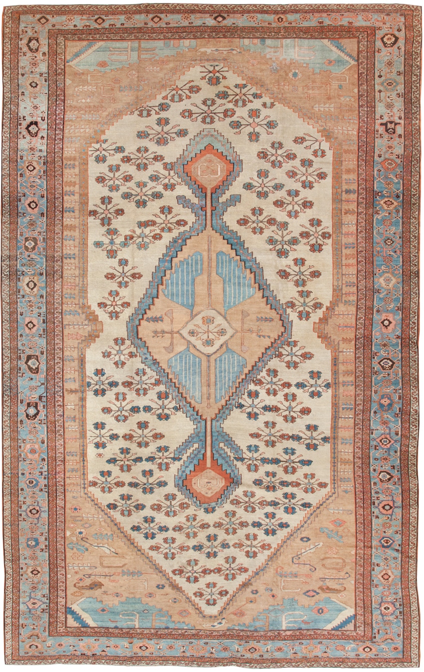 Antique Bakshaish Rug | 44164 Main - By Nazmiyal