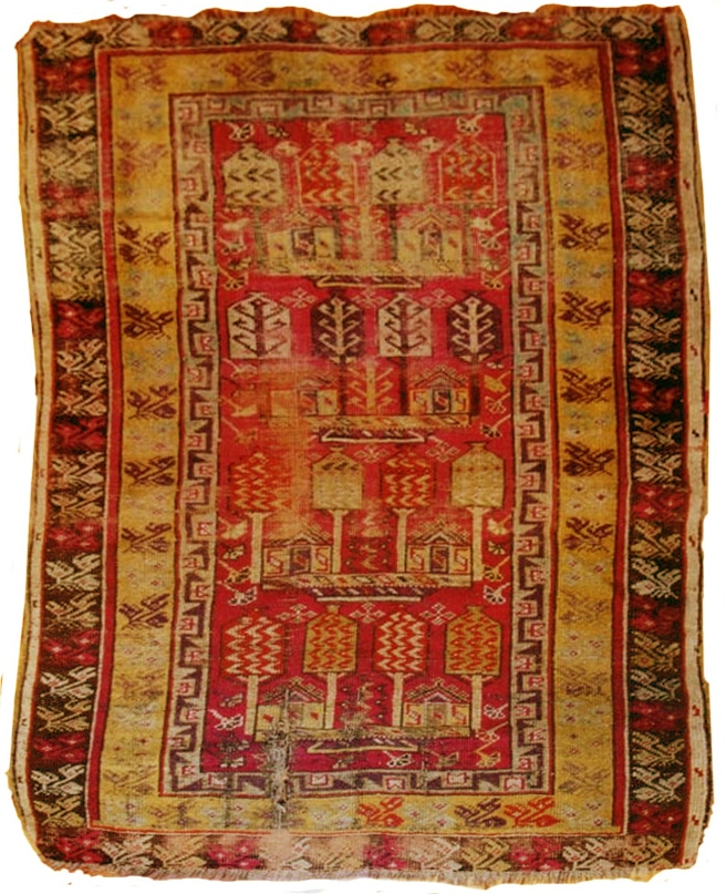 1446 before Nazmiyal Antique Rug Repair and Restoration Case #2