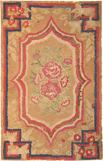 Antique Hooked American Rug 2556 Main Image - By Nazmiyal Antique Hooked American Rug 2556 Main Image - By Nazmiyal
