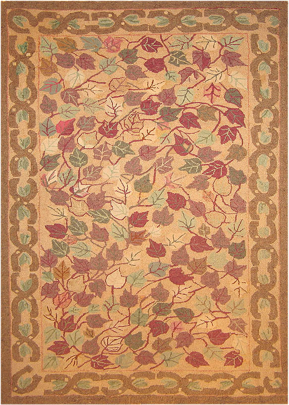 Antique Hooked American Rug 2787 Main Image - By Nazmiyal Antique Hooked American Rug 2787 Main Image - By Nazmiyal