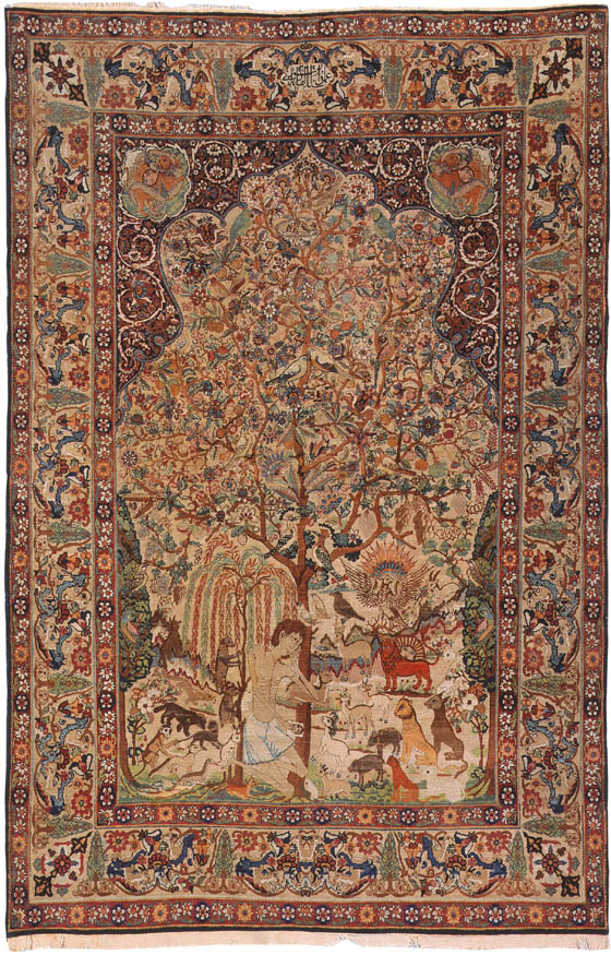 Antique Kerman Persian Rug # 2910 Main Image - By Nazmiyal Antique Kerman Persian Rug # 2910 Main Image - By Nazmiyal