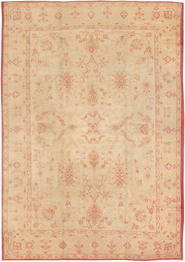 Antique Oushak Turkish Rug 2988 Main Image - By Nazmiyal Antique Oushak Turkish Rug 2988 Main Image - By Nazmiyal
