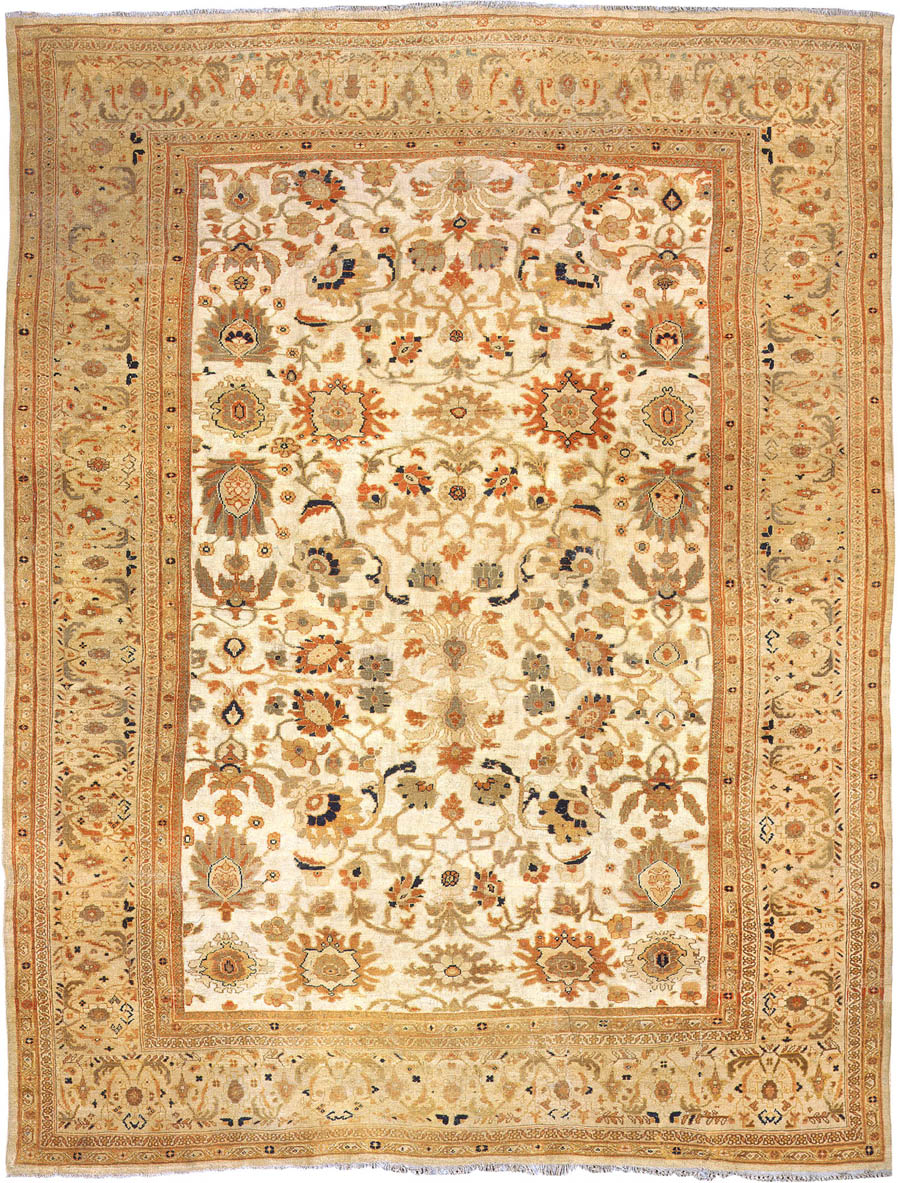 Antique Sultanabad Persian Carpet 3382 Main Image - By Nazmiyal Antique Sultanabad Persian Carpet 3382 Main Image - By Nazmiyal