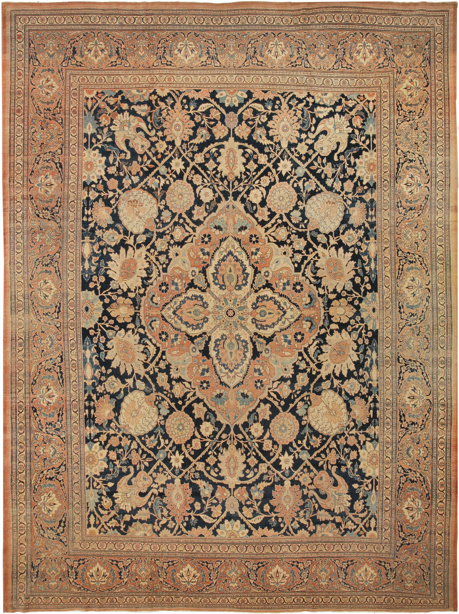 Antique Tabriz Persian Rug 43443 Main Image - By Nazmiyal Antique Tabriz Persian Rug 43443 Main Image - By Nazmiyal