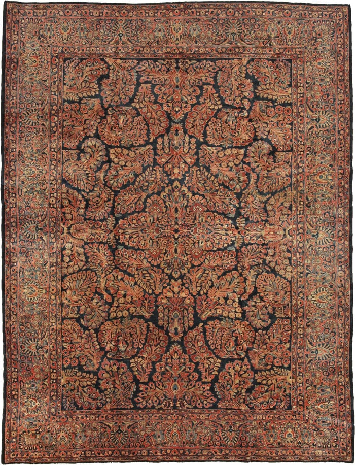 Antique Sarouk Persian Rug 44031 Main Image - By Nazmiyal Antique Sarouk Persian Rug 44031 Main Image - By Nazmiyal