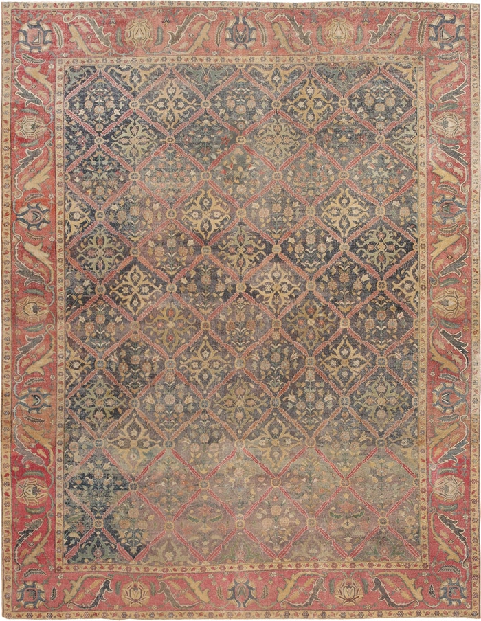 Antique 18th Century Mughal Indian Rug 44144 Main Image - By Nazmiyal Antique 18th Century Mughal Indian Rug 44144 Main Image - By Nazmiyal