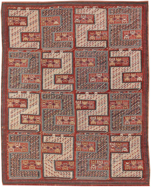 Antique Soumak Rug 44593 by Nazmiyal
