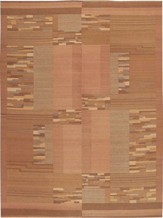 Vintage Deco Swedish Kilim Rug 44879 Main Image - By Nazmiyal