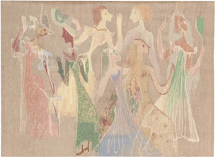 Vintage Scandinavian Pictorial Art Deco Rug by Eva Antilla #44921 Main Image - By Nazmiyal