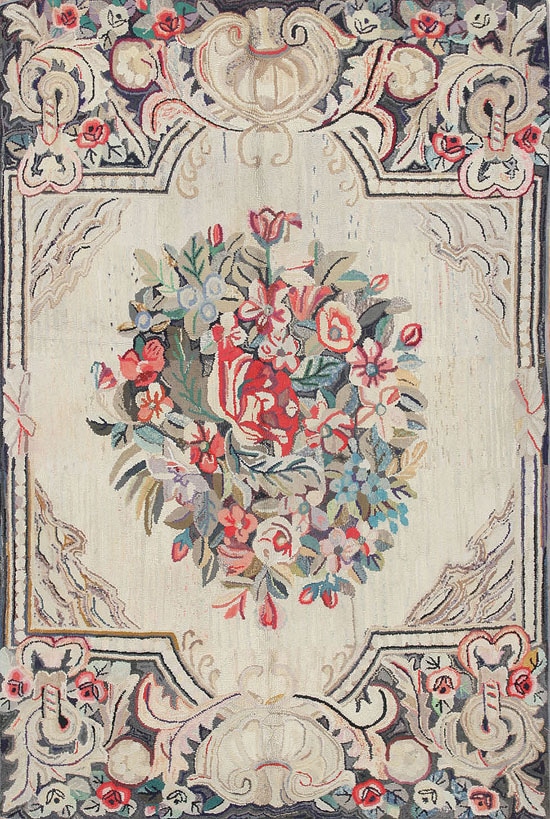 Antique American Hooked Rug 44556 Main Image - By Nazmiyal Antique American Hooked Rug 44556 Main Image - By Nazmiyal