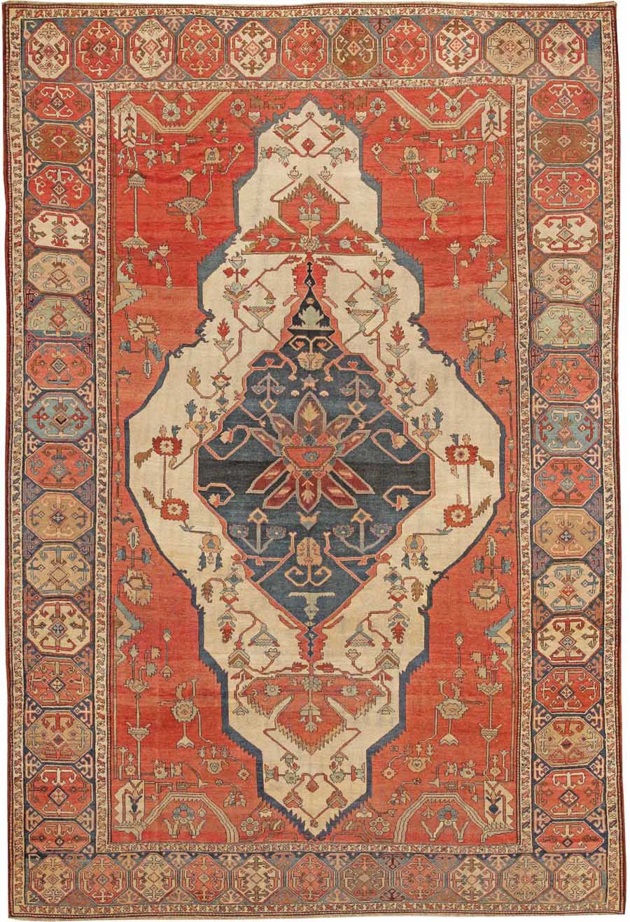 Antique Heriz-Serapi Persian Rug #44174 Main Image - By Nazmiyal