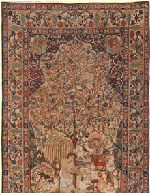 Antique Kerman Persian Rug 2910 Antique Kerman Persian Rug 2910