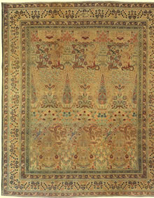 Antique Kerman Persian Rug 3416 Antique Kerman Persian Rug 3416