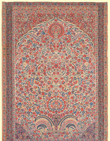 Antique Millefleurs Indian Oriental Rug 8052 Antique Millefleurs Indian Oriental Rug 8052
