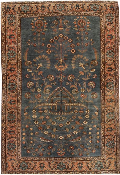 Antique Sarouk Farahan Persian Rug 44617 Main Image - By Nazmiyal Antique Sarouk Farahan Persian Rug 44617 Main Image - By Nazmiyal
