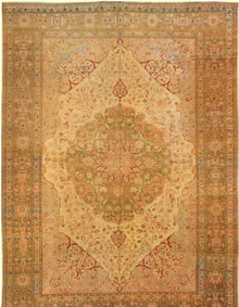 Antique Tabriz Persian Rug 3035 Antique Tabriz Persian Rug 3035
