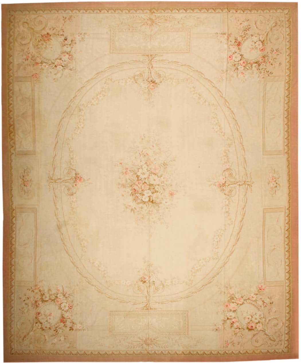 Antique Aubusson French Rug 43633 Main Image - By Nazmiyal Antique Aubusson French Rug 43633 Main Image - By Nazmiyal