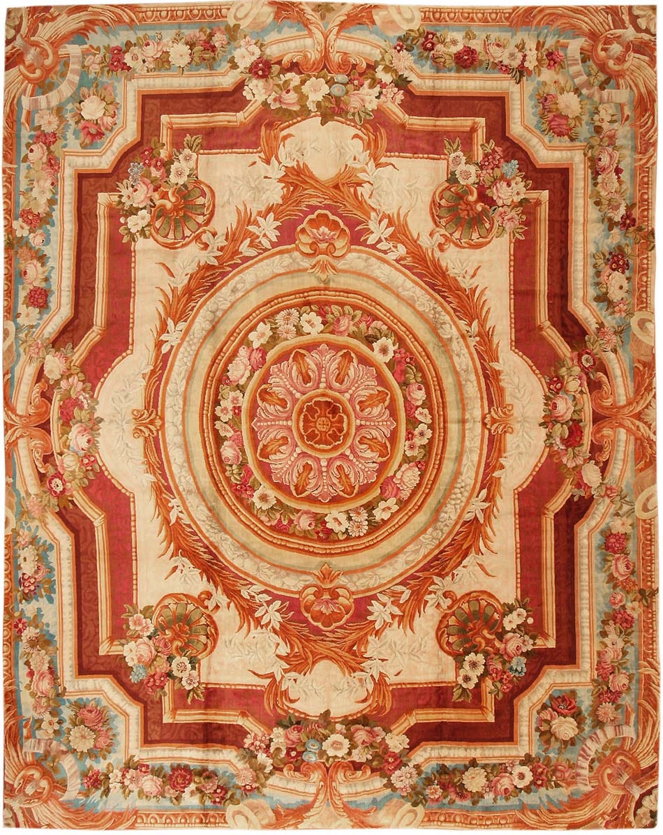 Antique Axminster English Rug 3437 Main Image - By Nazmiyal