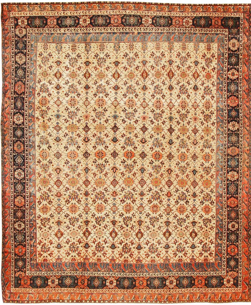 Antique Bibikabad Persian Rug 43359 Main Image - By Nazmiyal Antique Bibikabad Persian Rug 43359 Main Image - By Nazmiyal