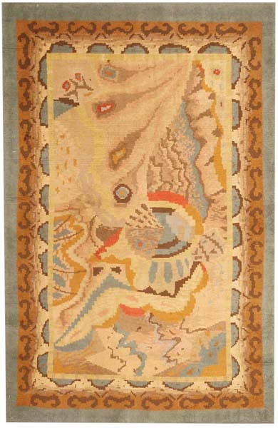 Vintage Deco French Rug 2858 Main Image - By Nazmiyal