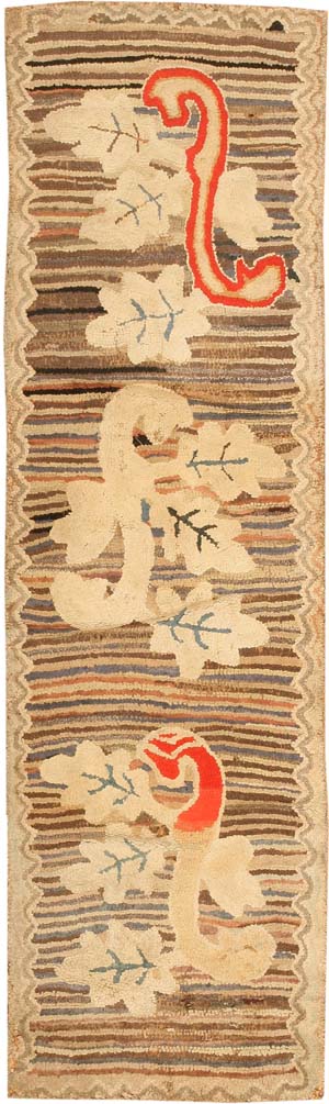 Antique Hooked American Rug 2545 Main Image - By Nazmiyal Antique Hooked American Rug 2545 Main Image - By Nazmiyal