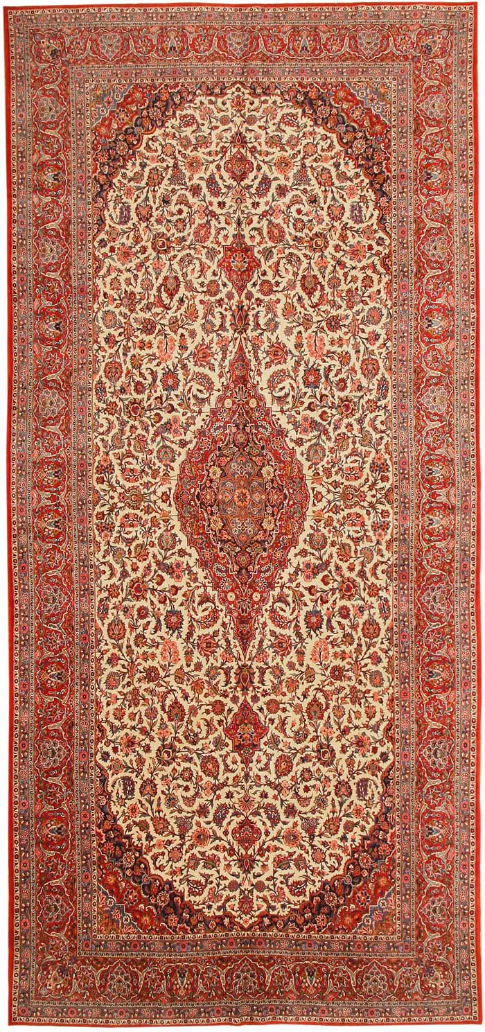 Antique Kashan Persian Rug 43580 Main Image - By Nazmiyal