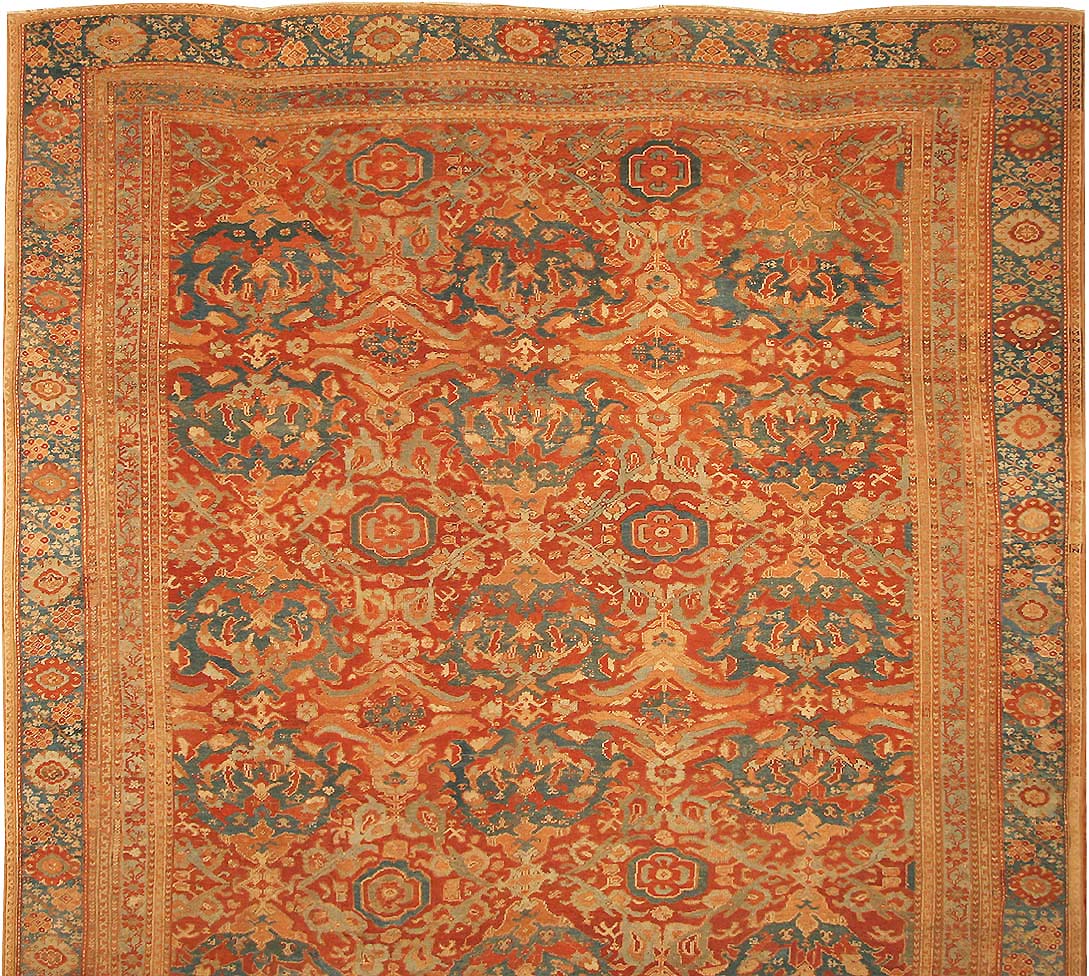 Antique Oushak  Turkish Rugs # 3292 Main Image - By Nazmiyal
