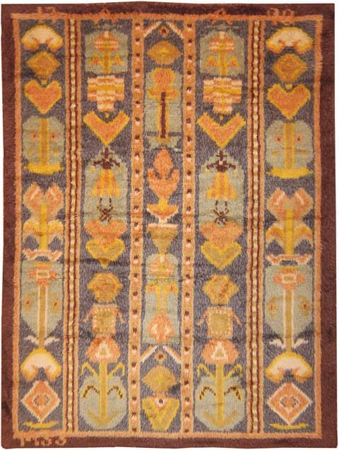 Antique Rya Swedish Rug 42009 Main Image - By Nazmiyal