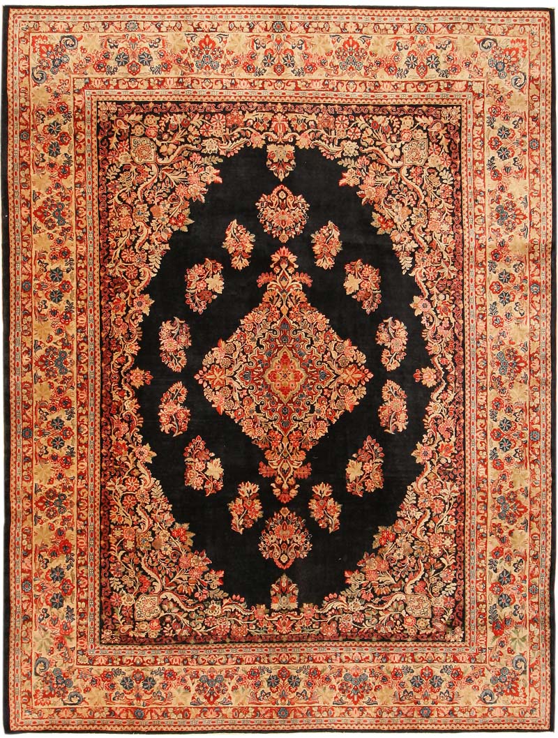 Antique Sarouk Persian Rug 43585 Main Image - By Nazmiyal Antique Sarouk Persian Rug 43585 Main Image - By Nazmiyal