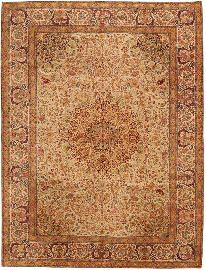 Antique Tabriz Persian Rug 7993 Main Image - By Nazmiyal Antique Tabriz Persian Rug 7993 Main Image - By Nazmiyal