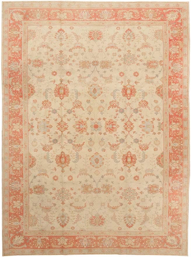 Antique Oushak Turkish Rugs # 43363 Main Image - By Nazmiyal Antique Oushak Turkish Rugs # 43363 Main Image - By Nazmiyal