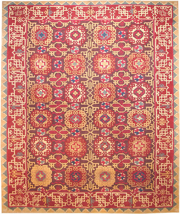 SEMI-ANTIQUE DECORATIVE 4X6 MILAS OUSHAK TURKISH ORIENTAL AREA RUG