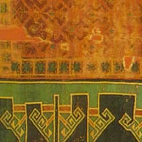 Beylik period carpet from Konya, 14th century, Museum of Turkish and Islamic Art, Istanbul (from V. Gantzhorn, Oriental Carpets, ill. 121). Beylik period carpet from Konya, 14th century, Museum of Turkish and Islamic Art, Istanbul (from V. Gantzhorn, Oriental Carpets, ill. 121).