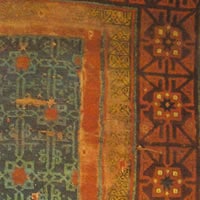 Beylik period carpet from Konya, 14th century, Museum of Turkish and Islamic Art, Istanbul (from V. Gantzhorn, Oriental Carpets, ill. 96). Beylik period carpet from Konya, 14th century, Museum of Turkish and Islamic Art, Istanbul (from V. Gantzhorn, Oriental Carpets, ill. 96).