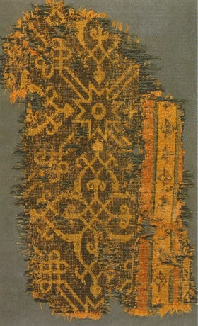Fragment of a Timurid Rug, Iran, 15th century, Benaki Museum, Athens (from V. Berinstain et al., Great Carpets of the World, fig. 89)