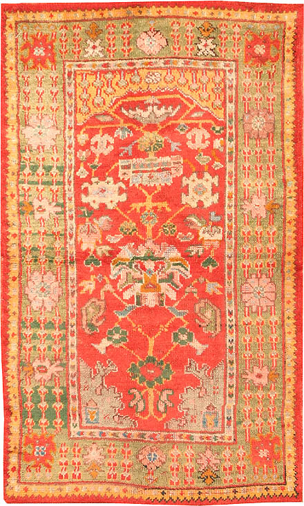 Antique Oushak Turkish Rug 42442 Main Image - By Nazmiyal Antique Oushak Turkish Rug 42442 Main Image - By Nazmiyal