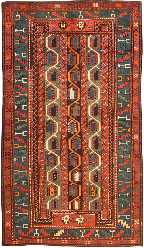 Antique Kazak Caucasian Rug 43263 Main Image - By Nazmiyal