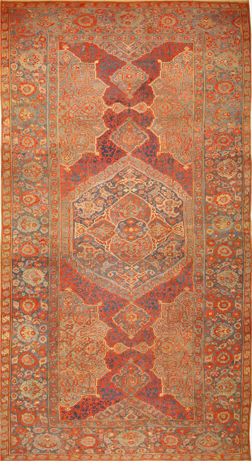 Antique Oushak  Turkish Rug 40418 Main Image - By Nazmiyal