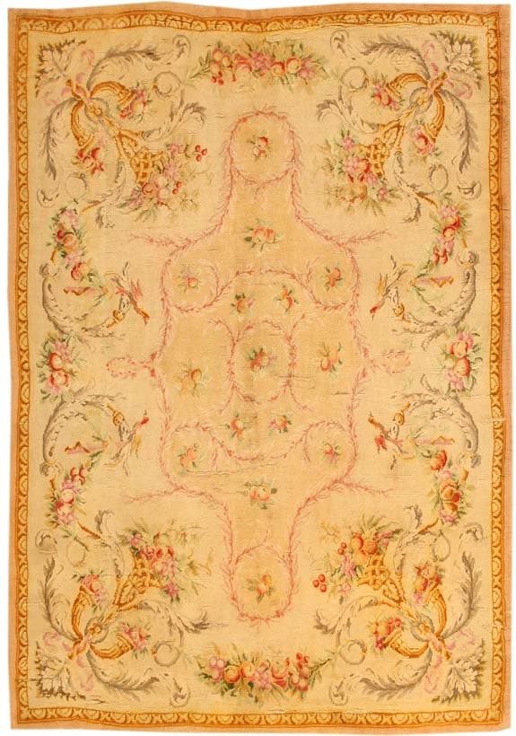 Antique Savonnerie French Rug 43937 Main Image - By Nazmiyal Antique Savonnerie French Rug 43937 Main Image - By Nazmiyal