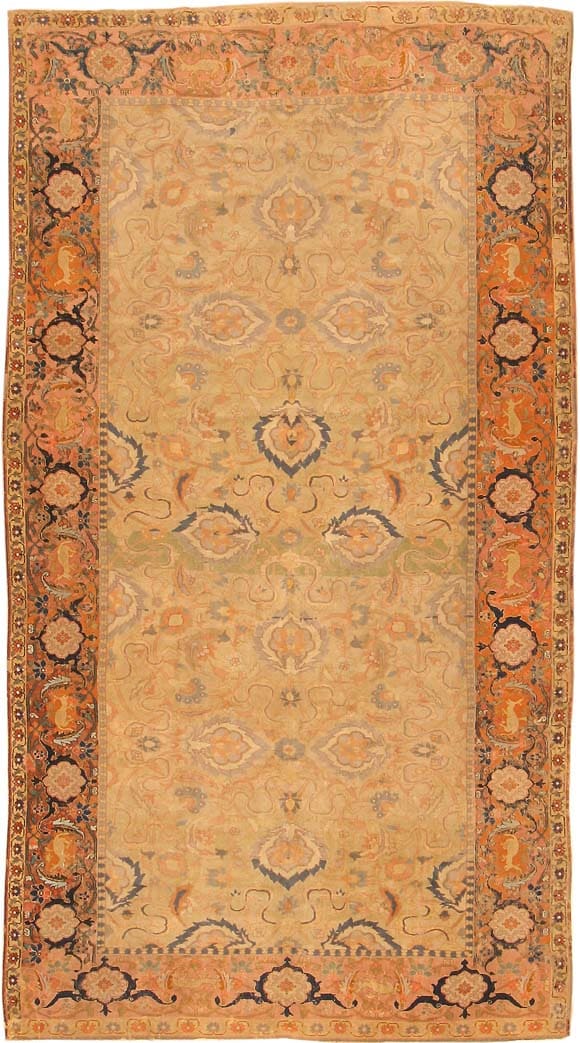 Antique 17th Century Esfahan Persian Rug 3038 Main Image - By Nazmiyal Antique 17th Century Esfahan Persian Rug 3038 Main Image - By Nazmiyal