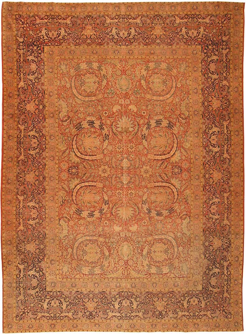 Antique Hereke Turkish Rug 1600 Main Image - By Nazmiyal Antique Hereke Turkish Rug 1600 Main Image - By Nazmiyal