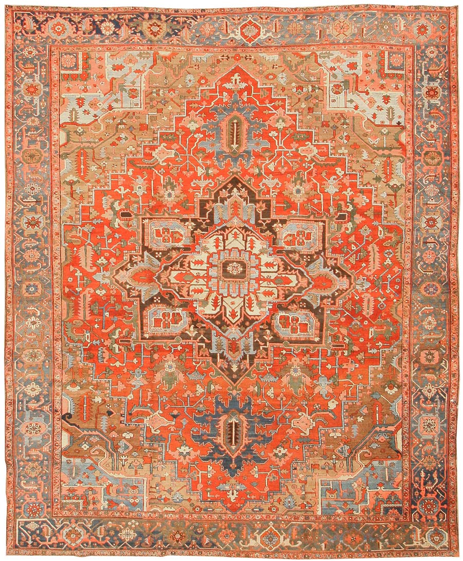 Antique Heriz Persian Rugs 43346 Main Image - By Nazmiyal Antique Heriz Persian Rugs 43346 Main Image - By Nazmiyal